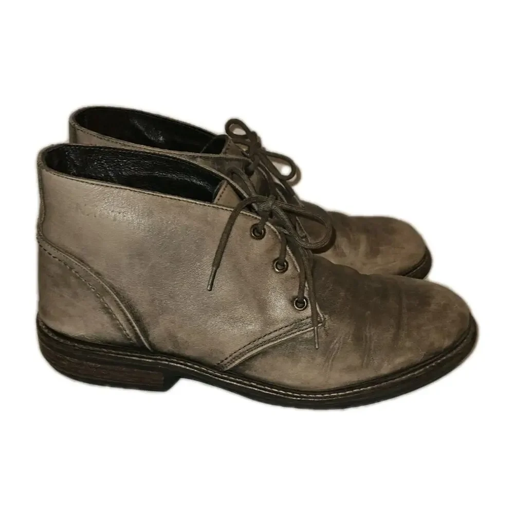 Men's Nao Pilot Ankle Chukka Boots Gray EU 44 US 11